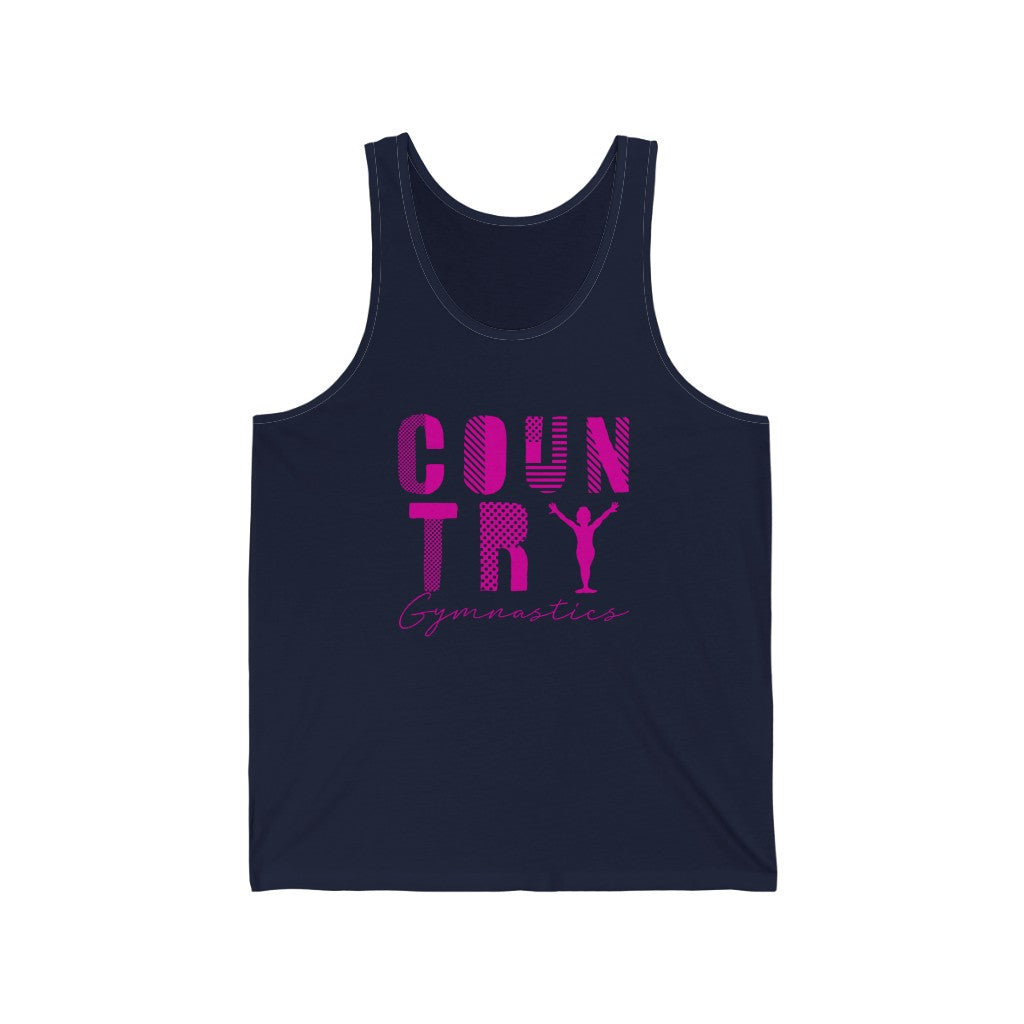 Country Gymnastics Adult Jersey Tank