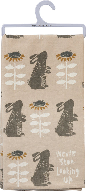 Never Stop Looking Up Dish Towel
