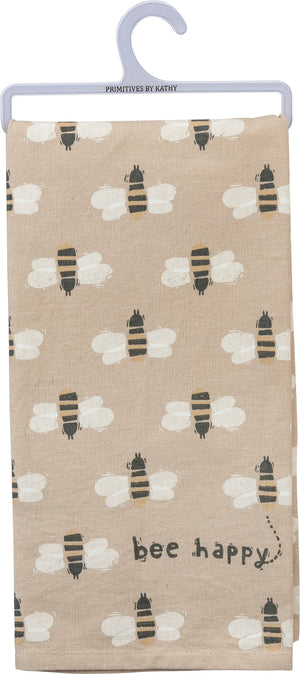Bee Happy Dish Towel