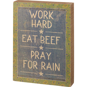Eat Beef Box Sign