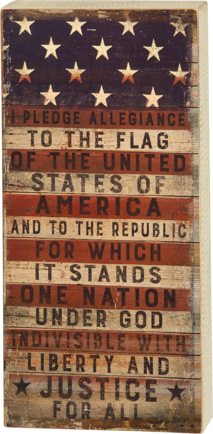 I Pledge Box Sign