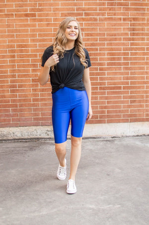 Bermuda Leggings | Royal Blue