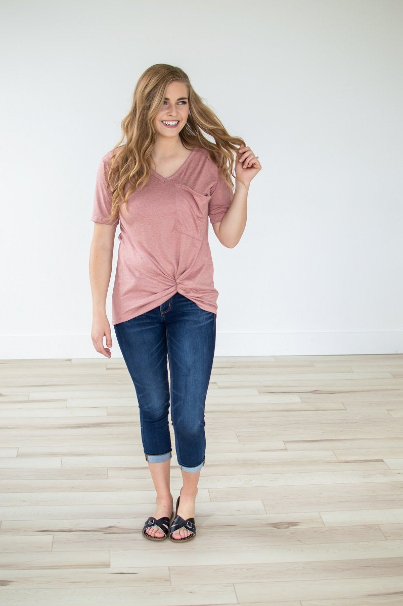 Slouchy Pocket Tee | Multiple Colors!