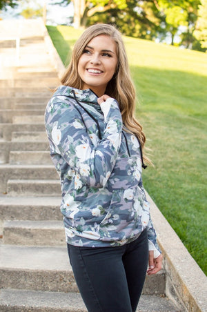 Flirty Camo Half Zip Hoodie Now Available in Kids!