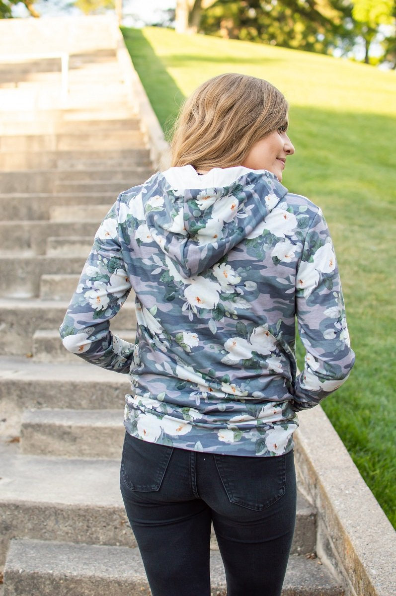 Flirty Camo Half Zip Hoodie Now Available in Kids!
