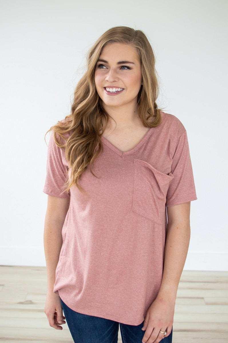 Slouchy Pocket Tee | Multiple Colors!