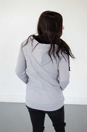 Steel Grey Full Zip Hoodie