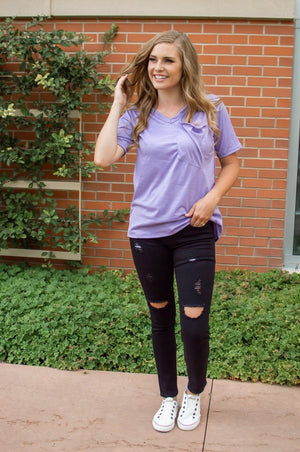 Slouchy Pocket Tee | Multiple Colors!