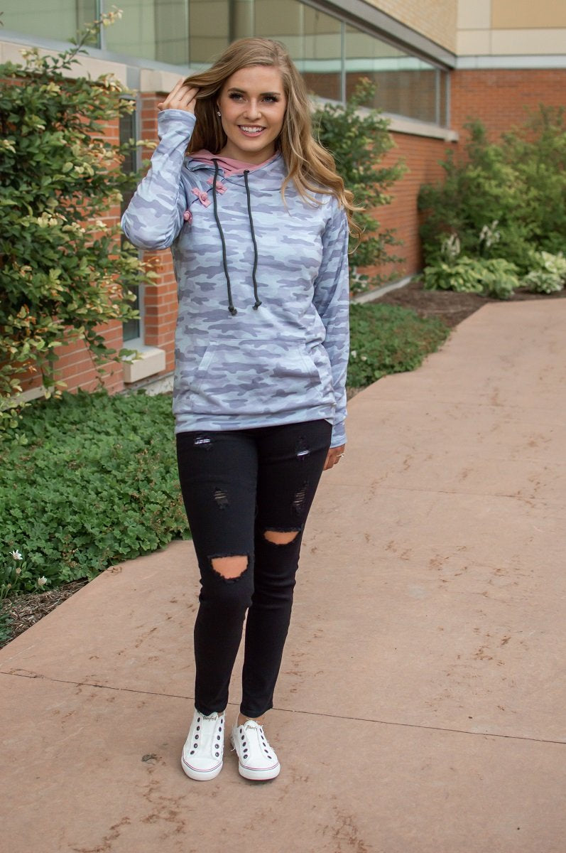 Monochrome Camo Hoodie Now Available in Kids!