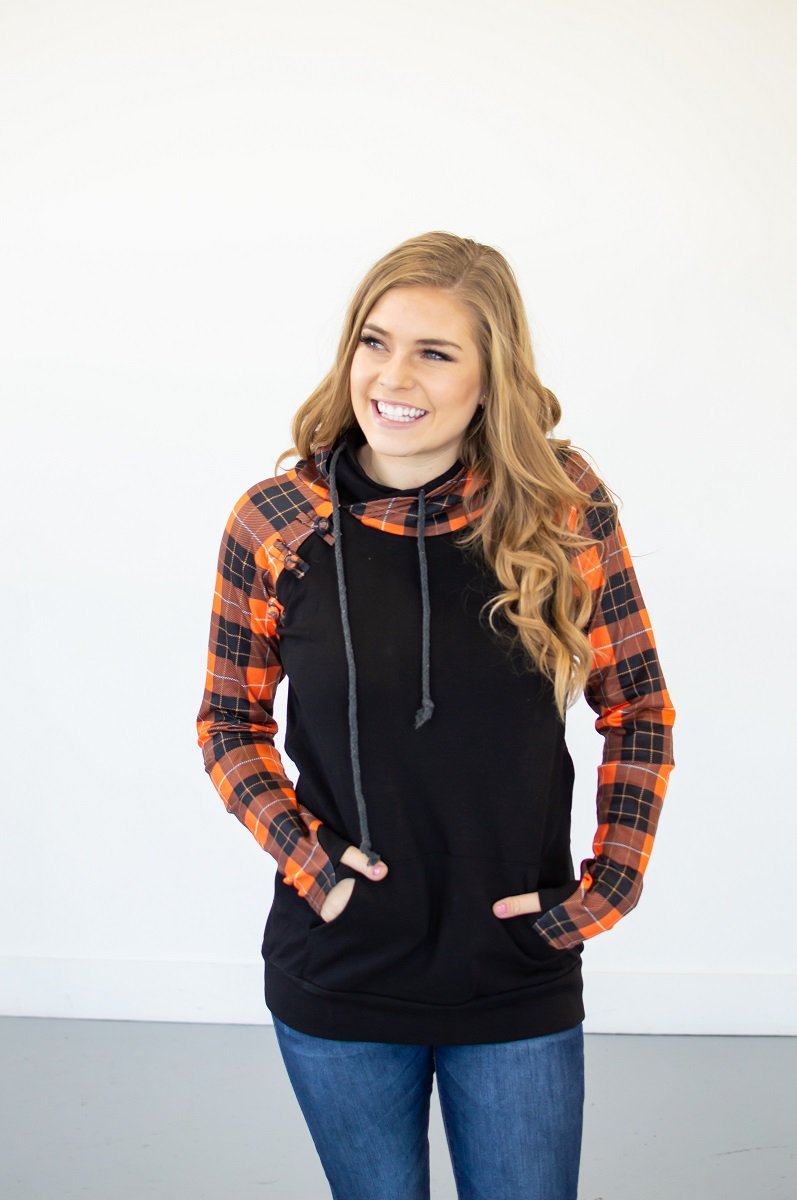 Retro Plaid Hoodie