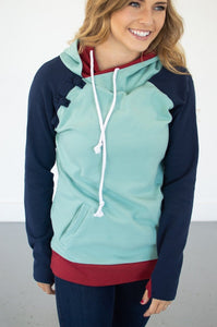 Seafoam Color Block Hoodie