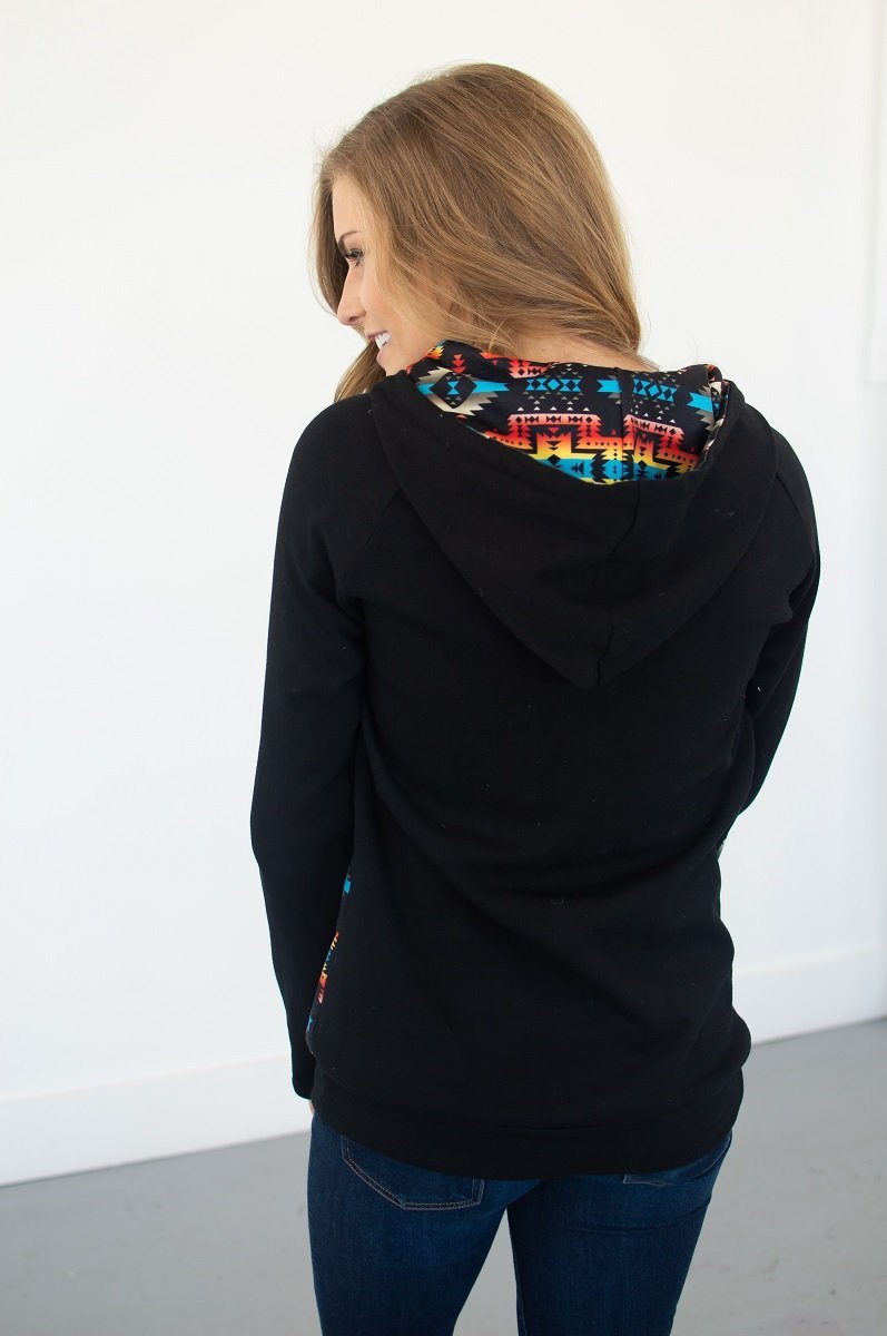 Aztec Half Zip Hoodie