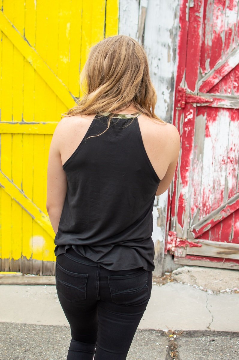 Rocker Tank | Black and Camo 🇺🇸