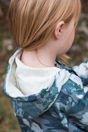 Flirty Camo Half Zip Hoodie Now Available in Kids!