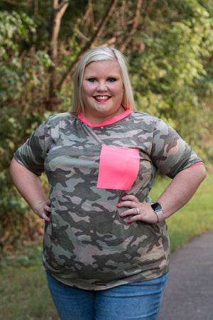 Neon Camo Tee
