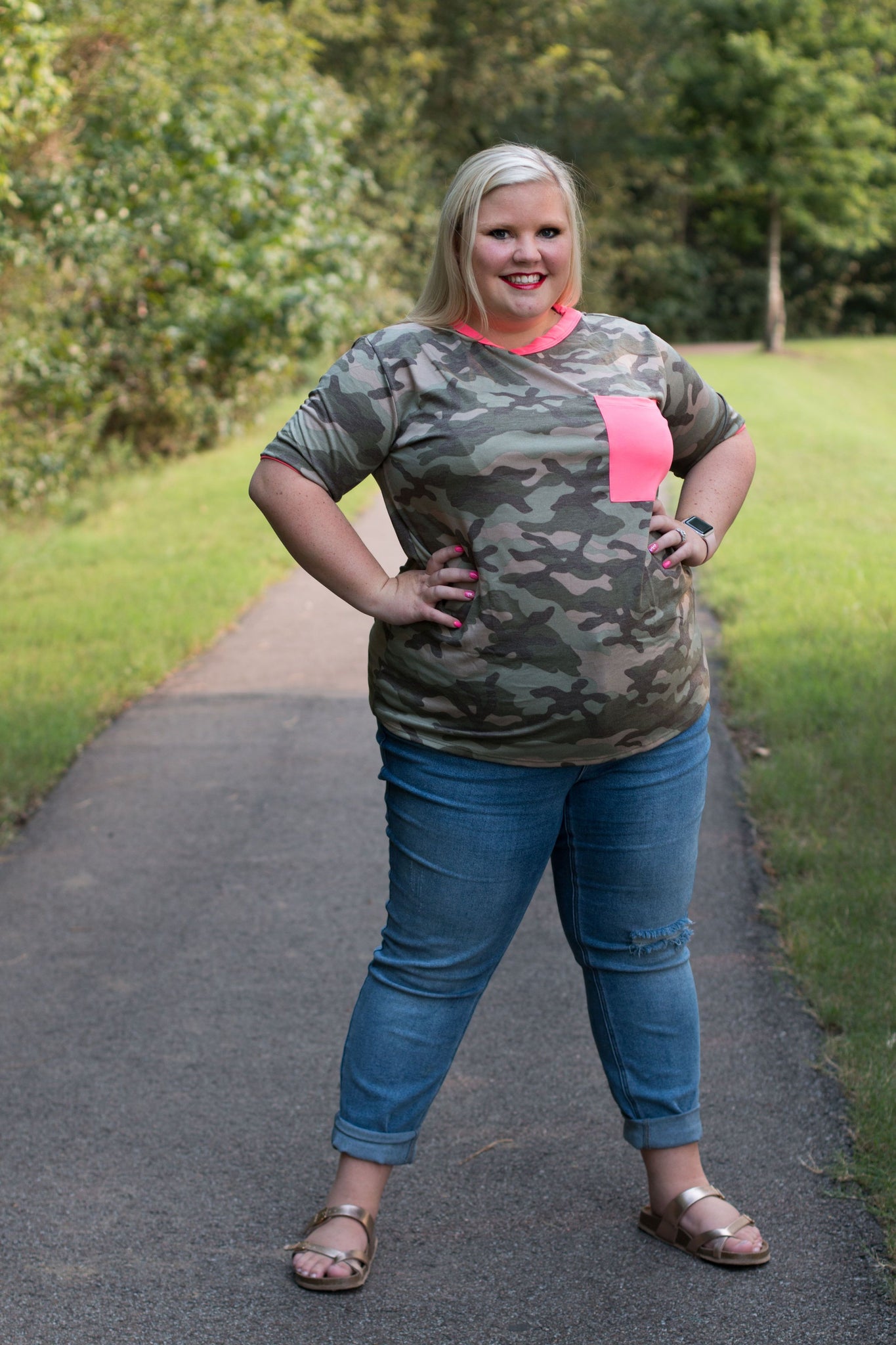 Neon Camo Tee