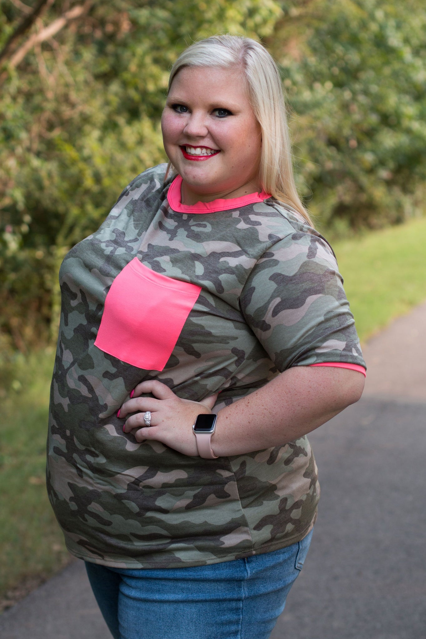 Neon Camo Tee