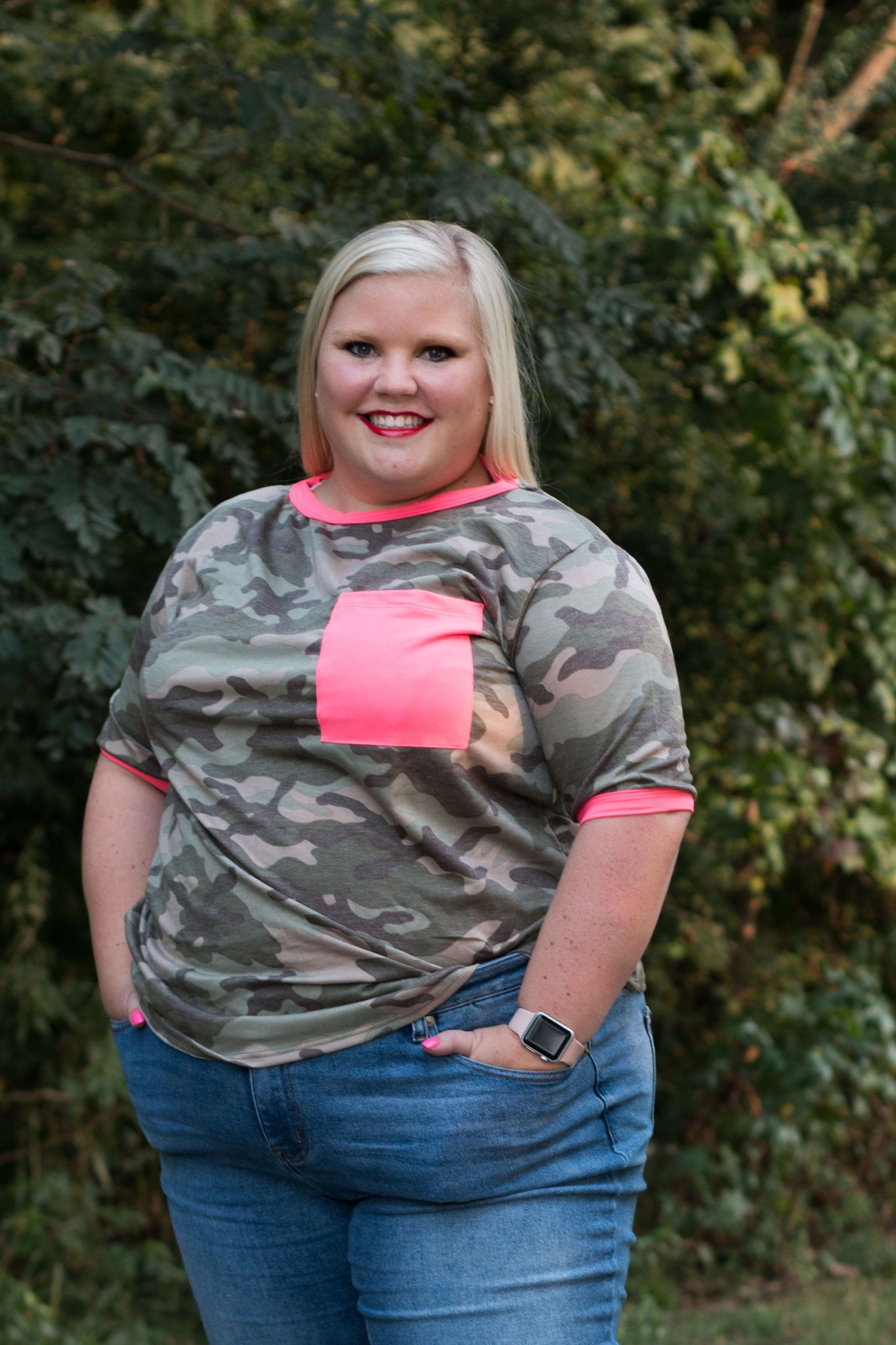 Neon Camo Tee