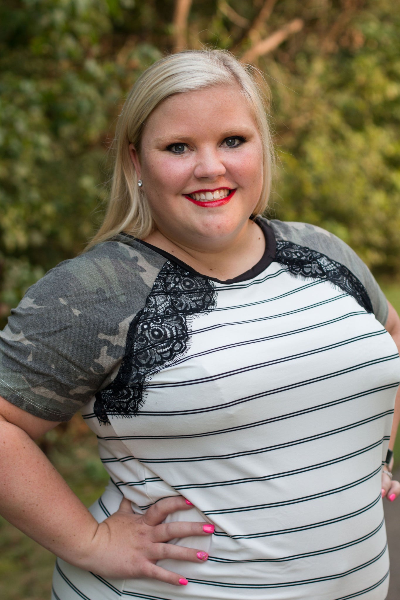 Little Bit of Lace Dress | Camo