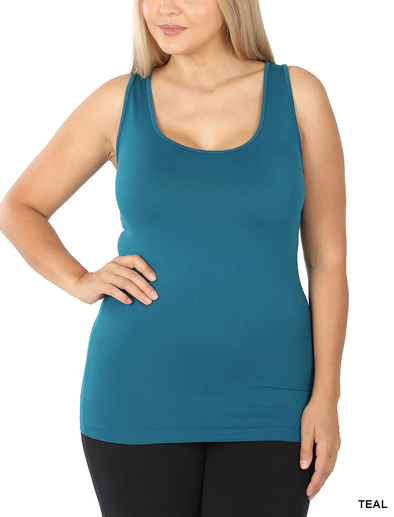 Teyana Scoop Neck Seamless Tank