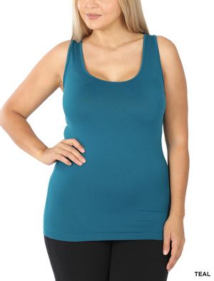 Teyana Scoop Neck Seamless Tank