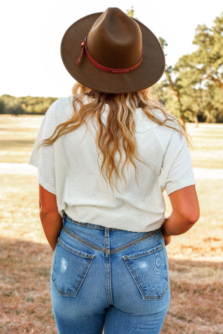 Elegant Bliss Swiss Dot Top