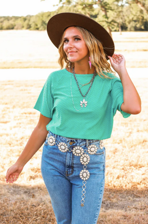 Elegant Bliss Swiss Dot Top