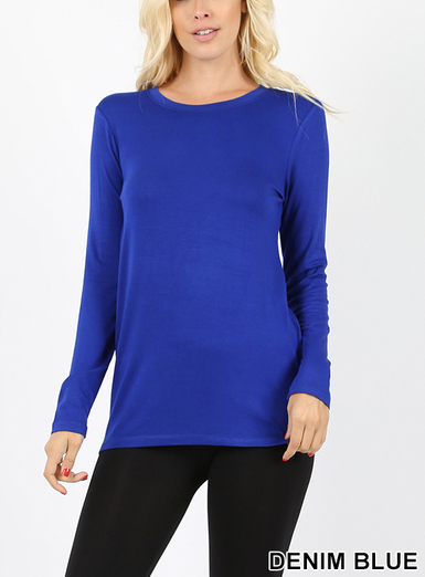 Premium Long Sleeve Round Neck Tee (Plus Size Also Available)