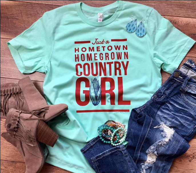 Hometown Homegrown Country Girl T-Shirt
