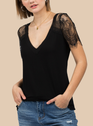 Tay Lace Sleeve Top