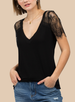 Tay Lace Sleeve Top