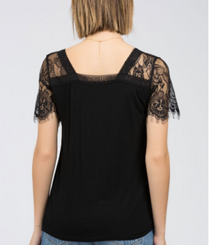 Tay Lace Sleeve Top