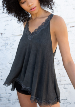 Avery Lace Trimmed Tank