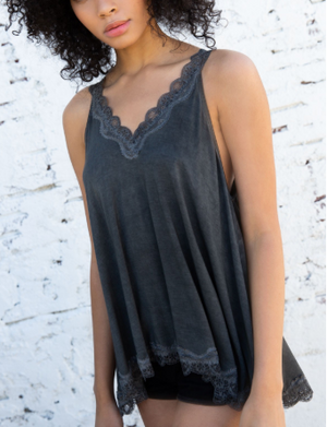 Avery Lace Trimmed Tank