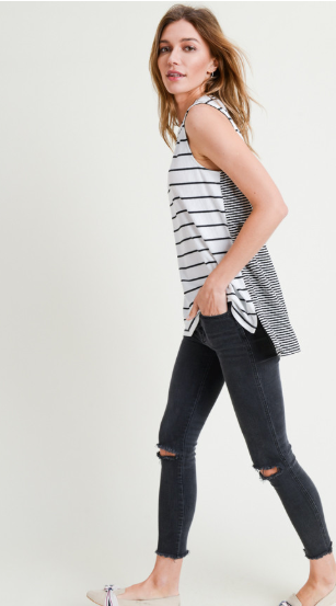 Jaci Mixed Stripe Tank