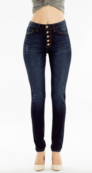 Carmen Curvy Fit Dark Wash KanCan Skinny