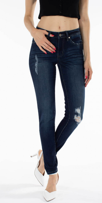 Madison Lightly Distressed KanCan Skinny