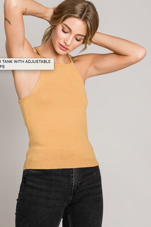 High Neck Sweater Tank