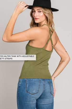 High Neck Sweater Tank