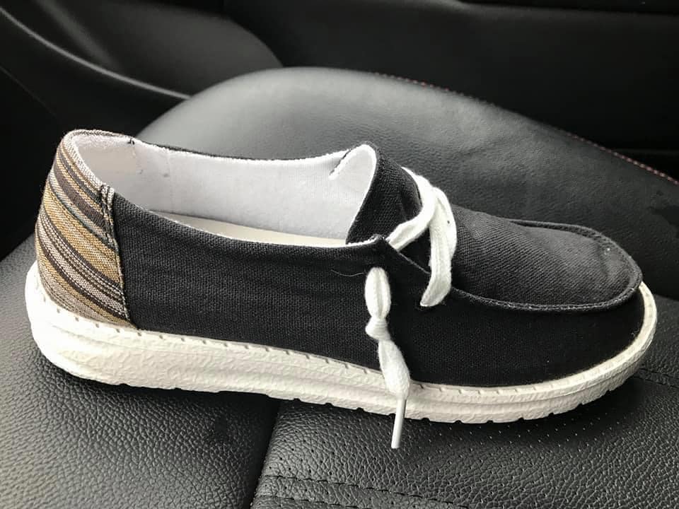 Black Gypsy Jazz Slide On Shoes