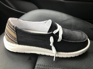 Black Gypsy Jazz Slide On Shoes