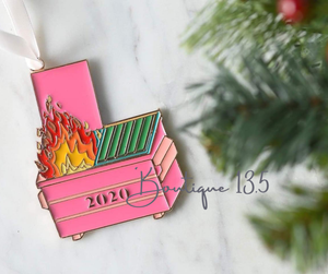 PRE-ORDER 2020 Dumpster Fire Ornament and Keychain