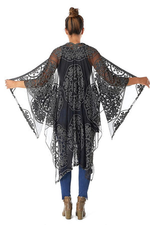 Tia Lace Hi-Lo Kimono